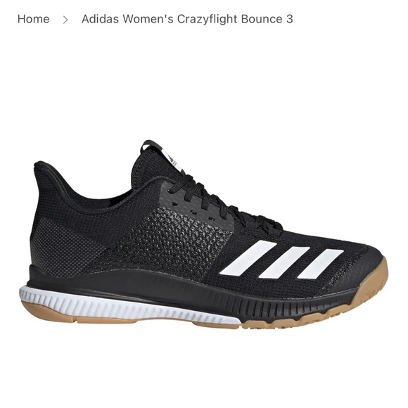 adidas Shoes - Adidas Crazyflight Bounce 3 volleyball shoes. Size 9. Black/White.
